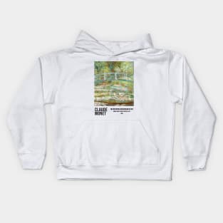 Calude Monet - Bridge Over A Pond Of Water Lilies Kids Hoodie